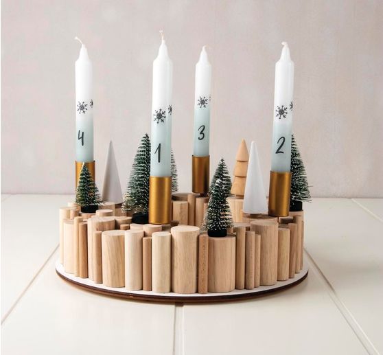 Kit créatif « Baguettes rondes en bois »,