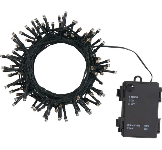 Guirlande lumineuse mini-LED d'extérieur, 10 m, Vert, 100 LED