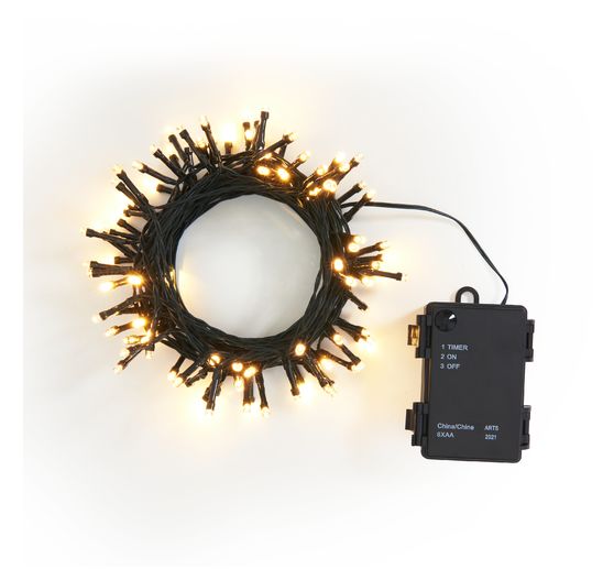 Guirlande lumineuse mini-LED d'extérieur, 10 m, Vert, 100 LED