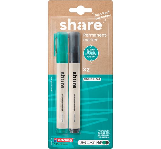 share Permanent marker, set of 2