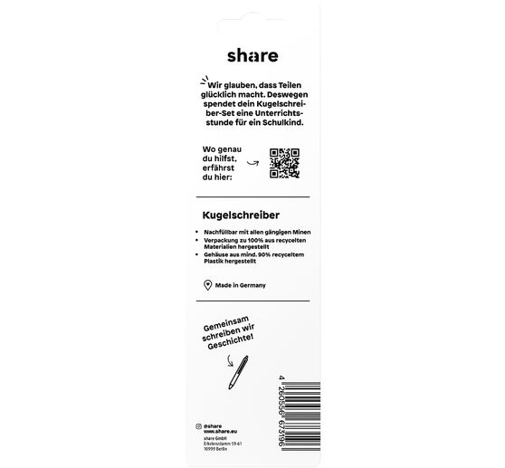Stylos à bille share, set de 2