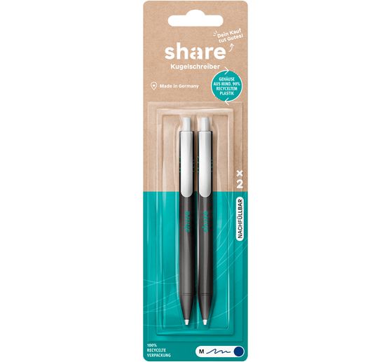 Stylos à bille share, set de 2