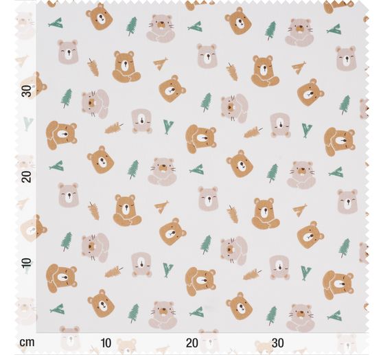 Cotton fabric "Little explorers"
