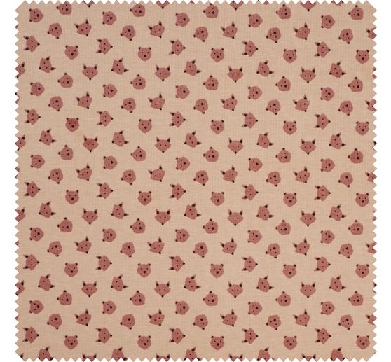 Tissu jersey « Renard et Ours »