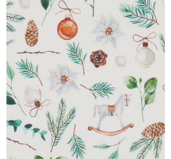 Tissu coton Westfalenstoffe « Rothenburg – Motifs de Noël » au mètre