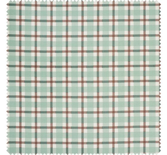Tissu coton « British Carreaux verts »