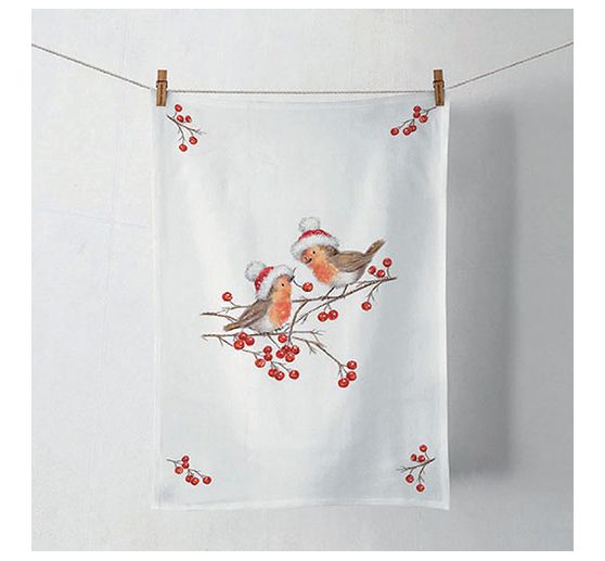 Serviette « Christmas Robins »