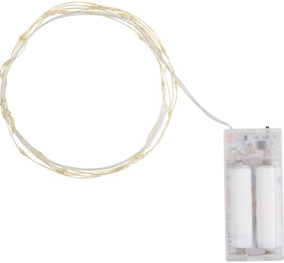 Guirlande lumineuse micro-LED avec minuterie 6/18 h, 30 LED, L 1,80 m
