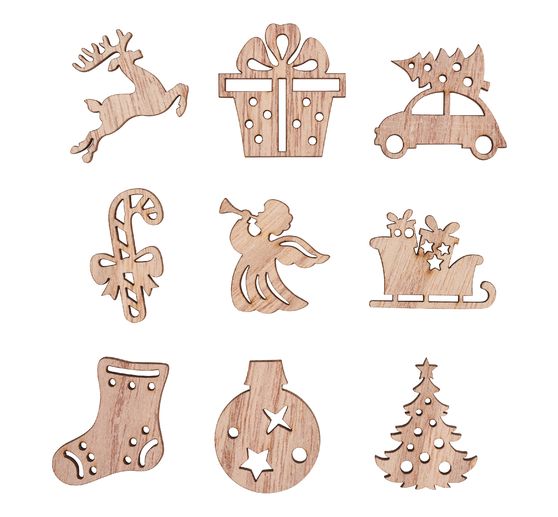 VBS Scatter decorations "Christmas" in wooden box
