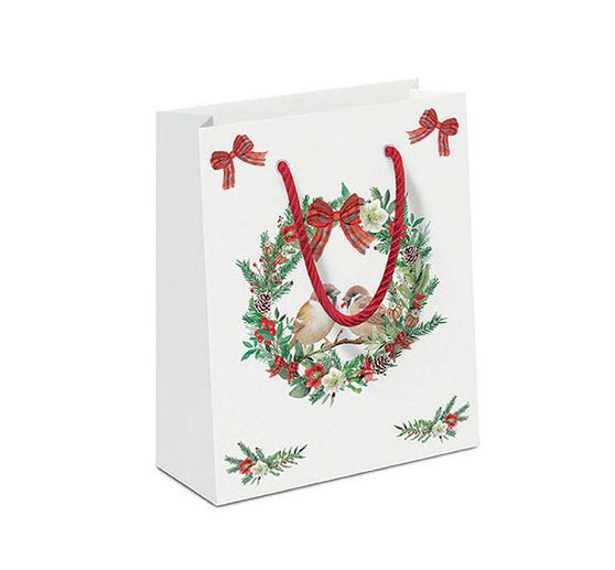 Serviette « Moineaux dans une couronne »