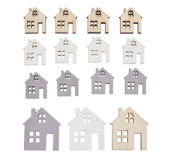 Pièces à disperser VBS « Assortiment maisons »