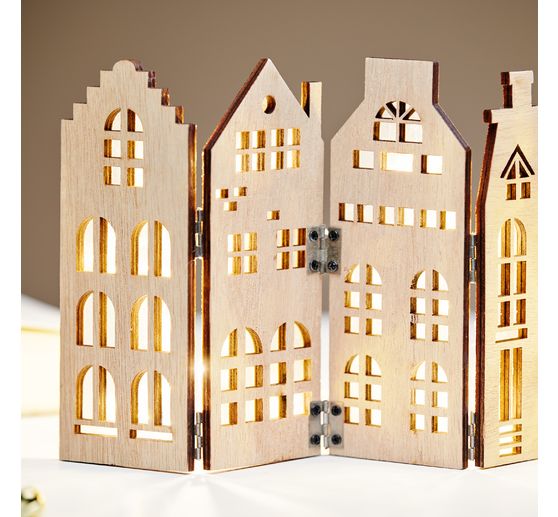 Silhouette en bois VBS « Skyline »