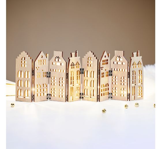 Silhouette en bois VBS « Skyline »