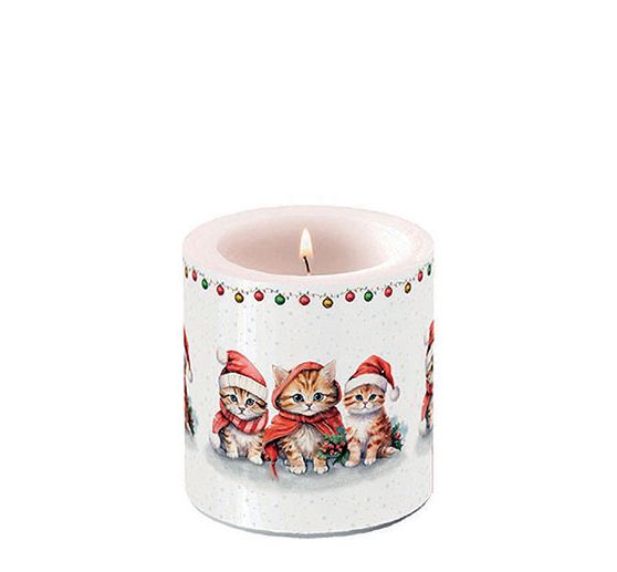 Serviette « Chatons de Noël rigolos »