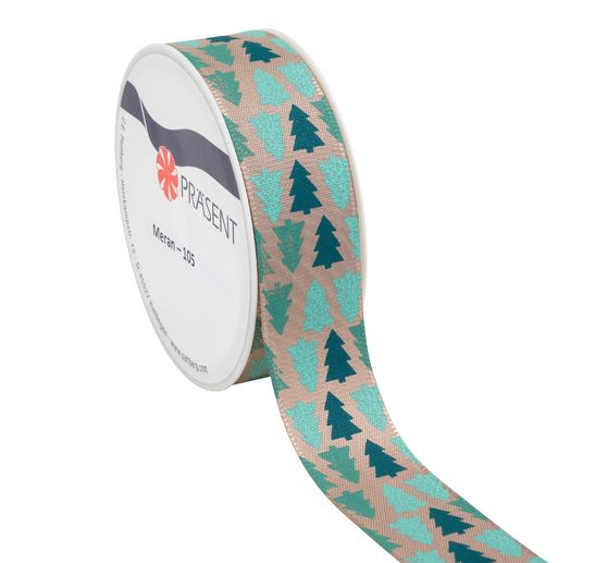 Ruban taffetas « Sapins »