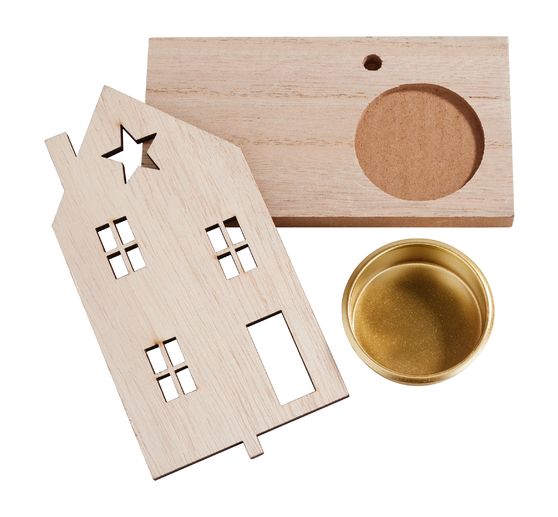 Bougeoir VBS « Maison de Noël »