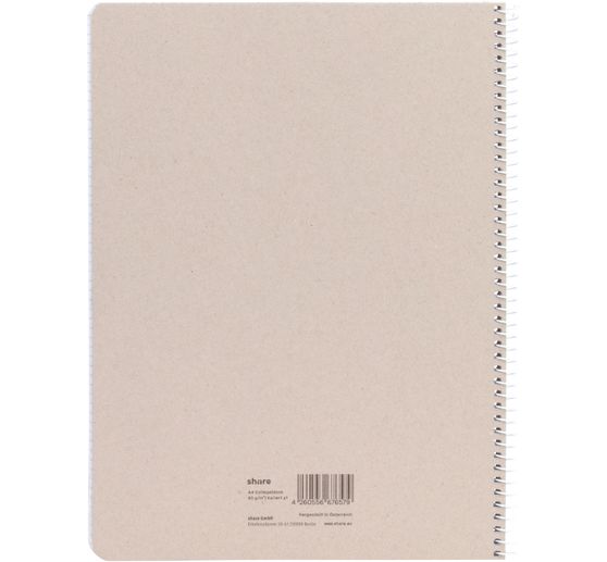 Bloc college share, A4 , petits carreaux, 80 feuilles