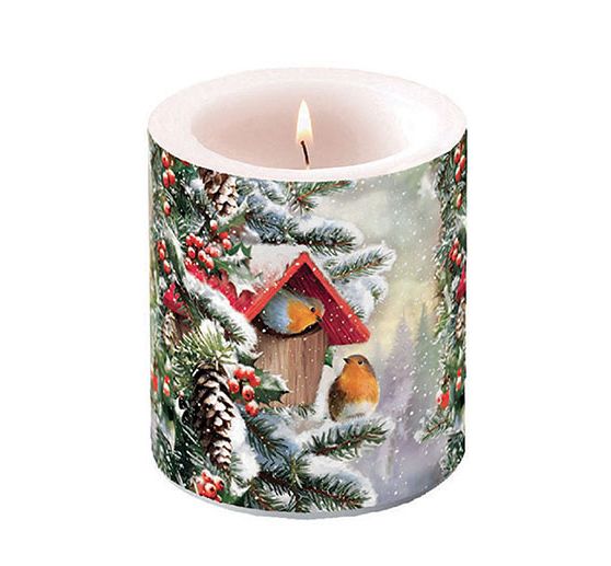 Serviette « Maison d'hiver des rouges-gorges »