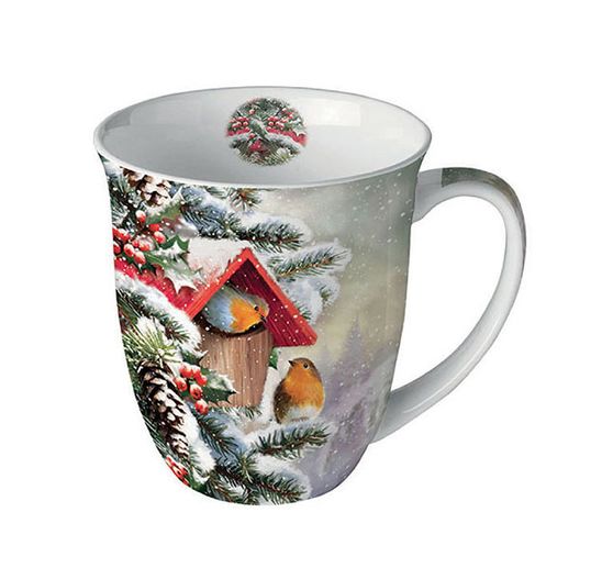 Serviette « Maison d'hiver des rouges-gorges »