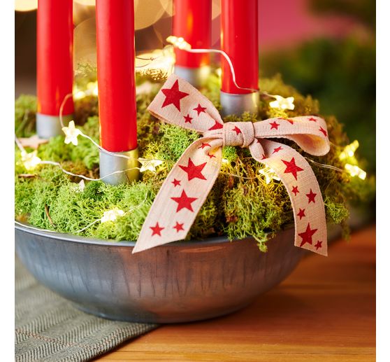 Candle holder with skewer for stick candles, 4 pieces