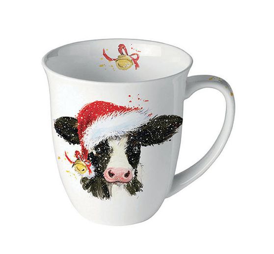 Serviette « Vache de Noël »