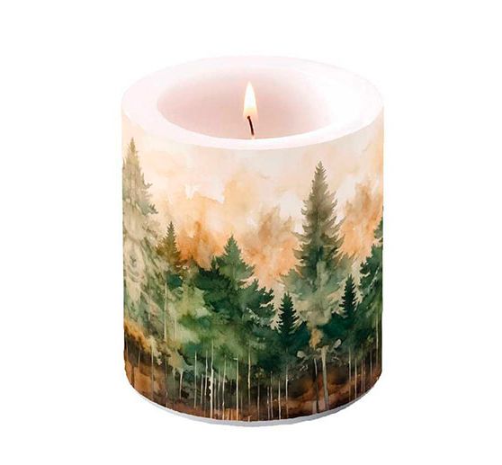 Serviette « Forêt de sapins Watercolor »