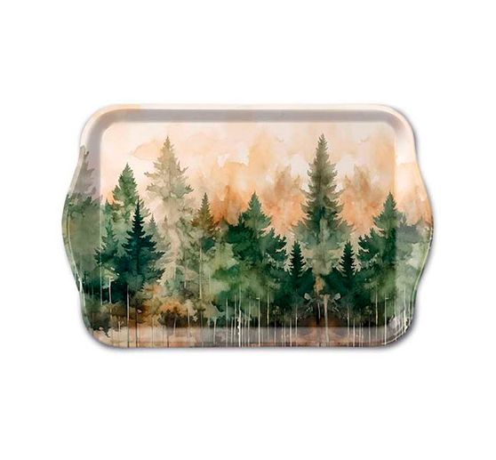 Serviette « Forêt de sapins Watercolor »