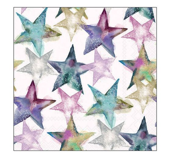 Serviette « Watercolor Stars »