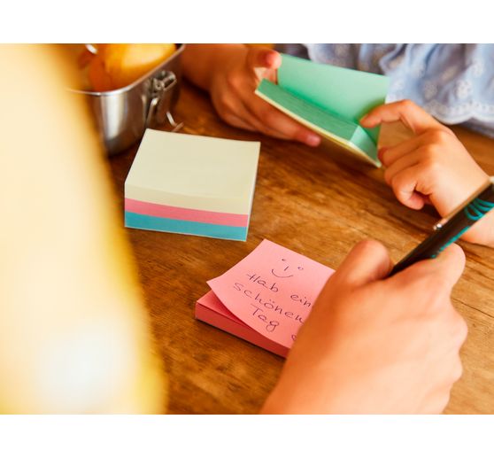 Bloc de notes adhésives share, 4 x 100 feuilles