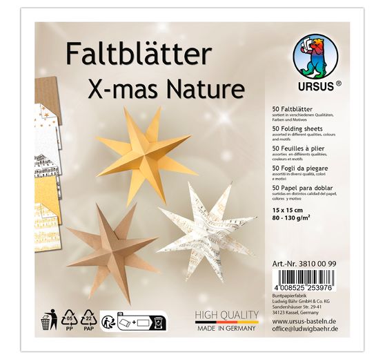 Feuilles de pliage « Xmas Nature »