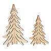 Décorations à emboîter en bois VBS « Sapins », set de 2