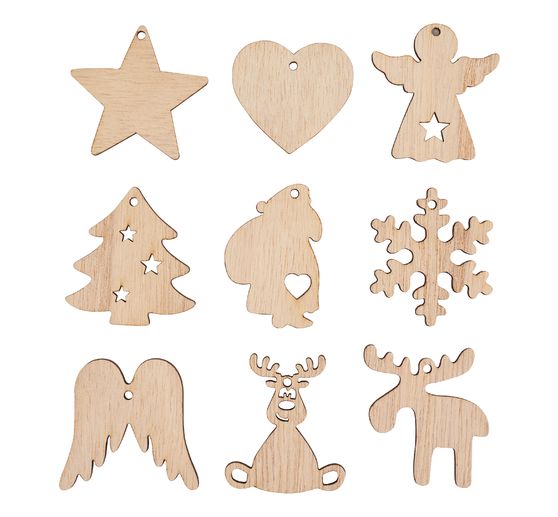 Décorations à suspendre VBS « Heartfelt » dans un coffret en bois