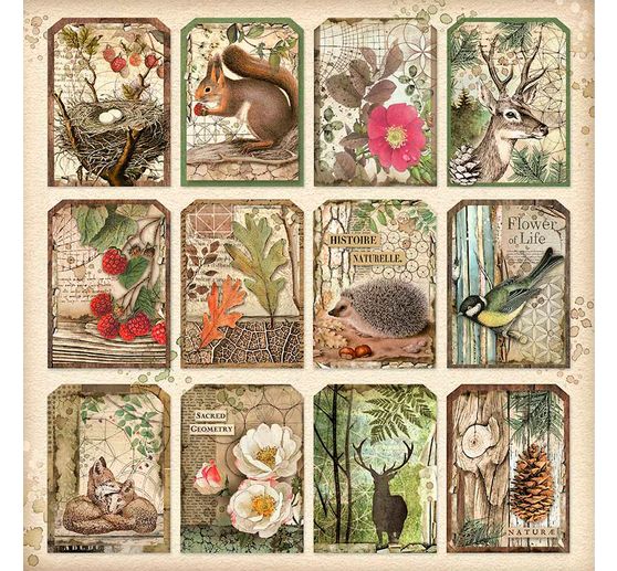 Maxi bloc de papier scrapbooking « Forest »