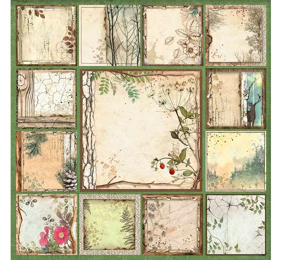 Maxi bloc de papier scrapbooking « Forest »