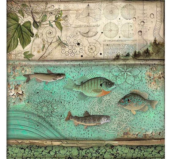 Maxi bloc de papier scrapbooking « Forest »