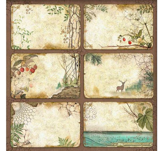 Maxi bloc de papier scrapbooking « Forest »