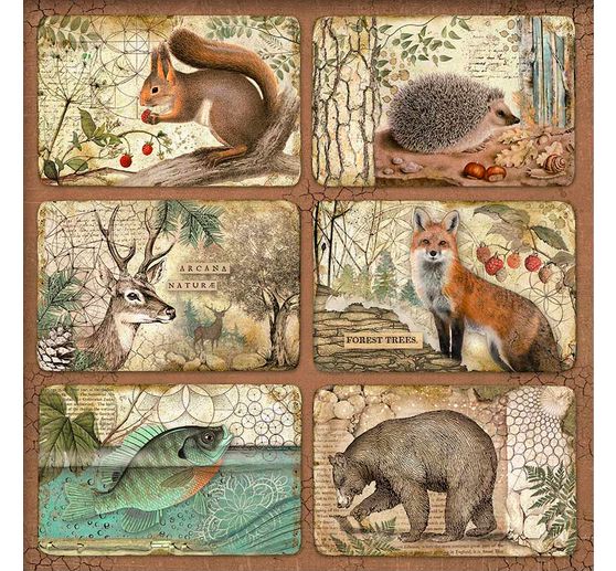 Maxi bloc de papier scrapbooking « Forest »