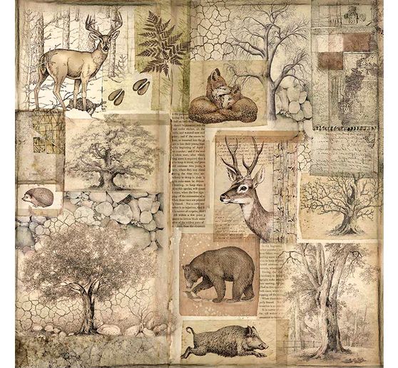 Maxi bloc de papier scrapbooking « Forest »