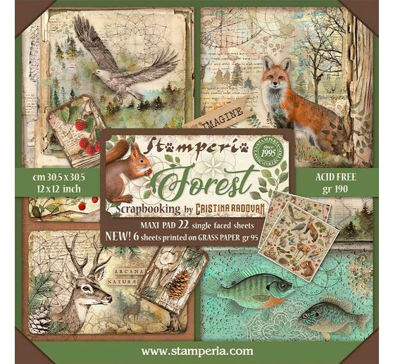 Maxi bloc de papier scrapbooking « Forest »