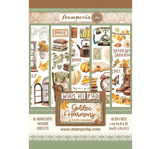 Washi Pad « Golden Harmony »