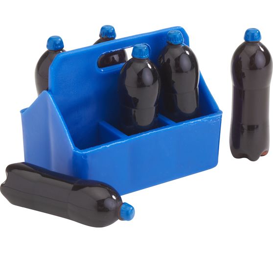 Caisse à bouteilles + 6 bouteilles miniatures VBS