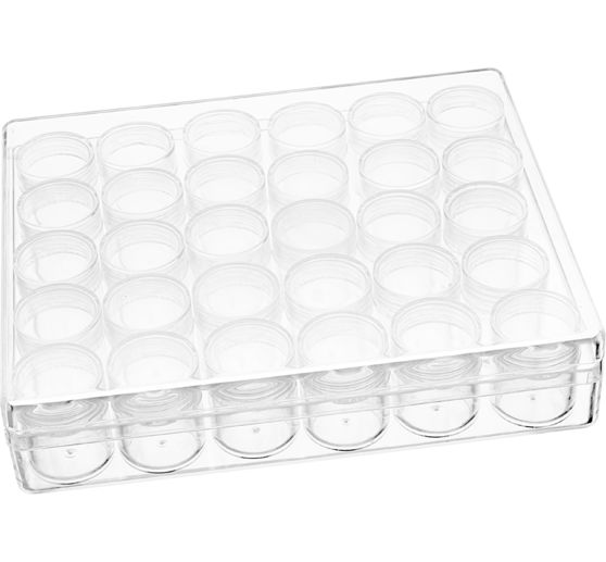 Boîte de rangement avec 30 boîtes vissables VBS
