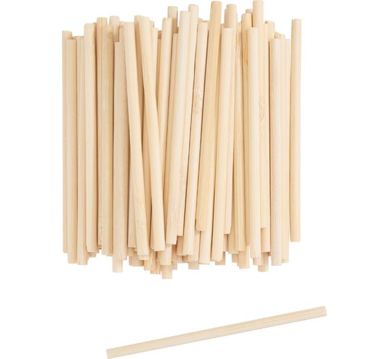 Baguettes rondes en bambou VBS, 100 pc.