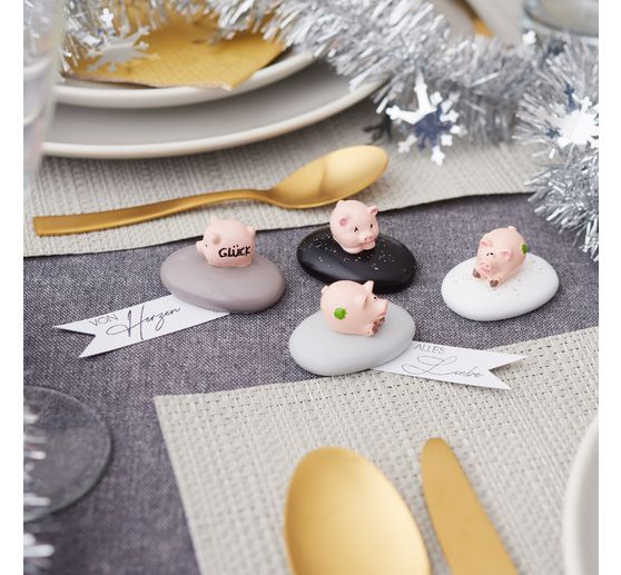 Mini-figurines VBS « Cochons porte-bonheur »