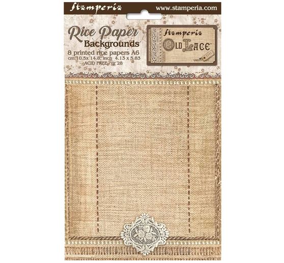 Soie de paille à motifs Backgrounds « Old Lace »