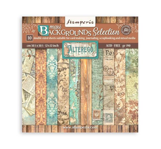 Bloc de papier scrapbooking « Alterego Backgrounds »