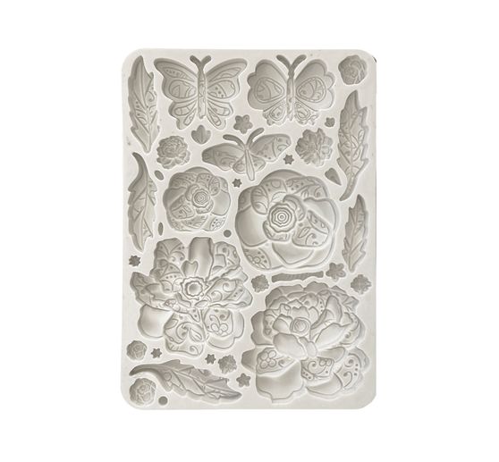 Moule en silicone « Old Lace – Butterfly & Flowers »