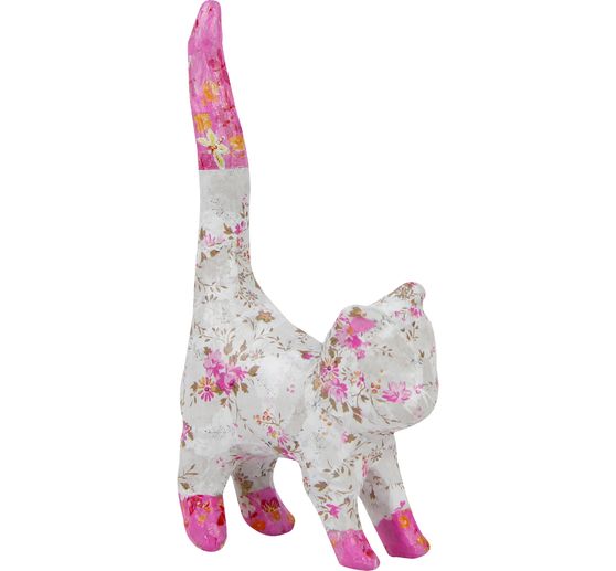 Chat en papier mâché