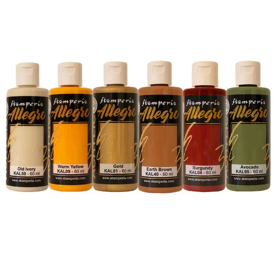 Peintures Stamperia Allegro Acrylic « Golden Harmony »