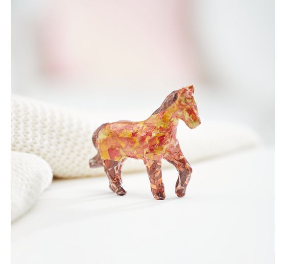 Cheval en papier mâché